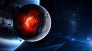 Moon breaking up